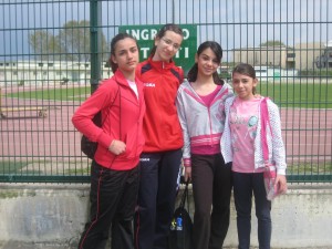 Le Atlete: Filomena Lauritano, Annalisa Carrino, Marica Scaldarella e Francesca Zarrillo